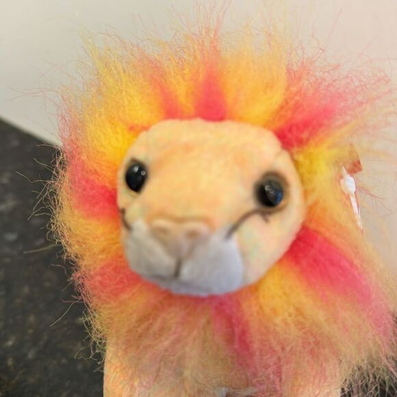 TY Beanie Baby - BUSHY the Lion (7 inch) WITH ALL TAGS 2000 - Picture 2 of 11
